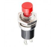 Momentary Button - Panel Mount (Red)