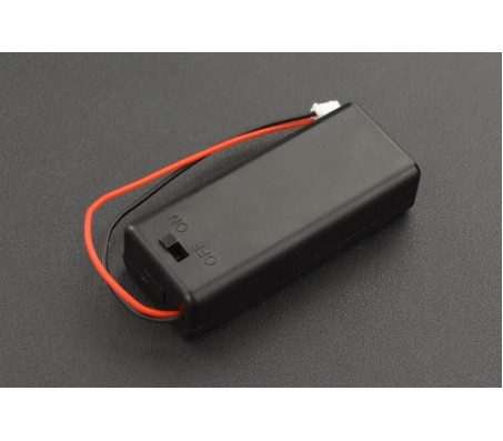 Battery Holder 2xAAA with Cover and Power Switch