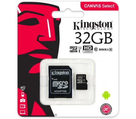Kingston 32GB MicroSDHC UHS-I with Raspberry Pi OS