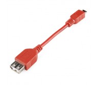 USB OTG Cable - Female A to Micro A - 10 cm
