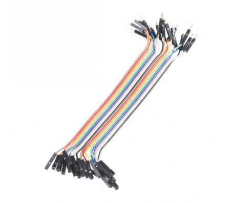 Jumper Wires - Connected 15cm (M/F, 20 pack)