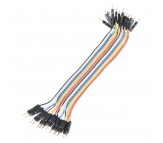 Jumper Wires - Connected 15cm (M/M, 20 pack)
