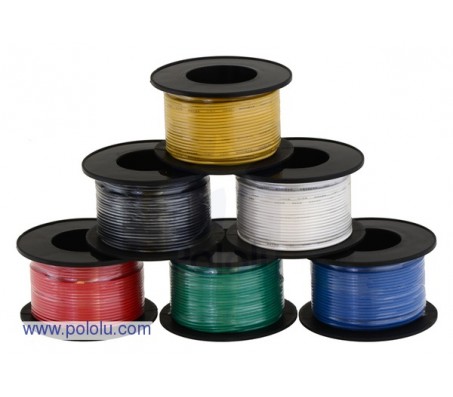 Stranded Wire: Blue, 26 AWG, 70 Feet (21m)