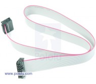 16-Conductor Ribbon Cable with IDC Connectors 20" (50 cm)