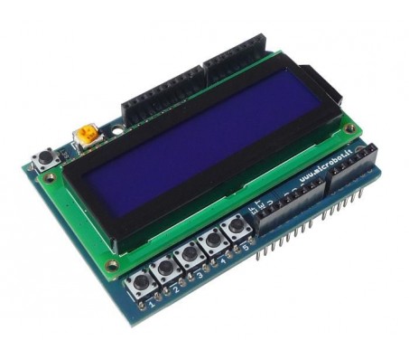 LCD Shield for Arduino 16x2 Blue LED Backlight