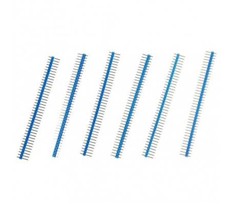 1 x 40 Pin Header - Straight (Blue)