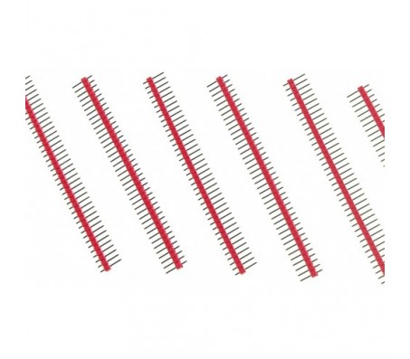1 x 40 Pin Header - Straight (Red)