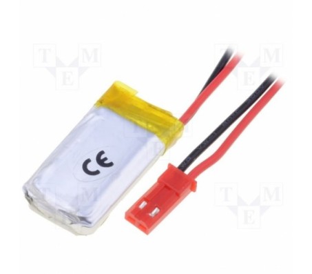 Polymer Lithium Ion Battery - 250 mAh with Cables