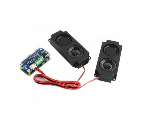 WM8960 Hi-Fi Sound Card HAT for Raspberry Pi - Stereo CODEC, Play/Record with Speakers